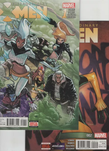 Extraordinary X-Men #1 and #2 (Marvel Comics 2016)