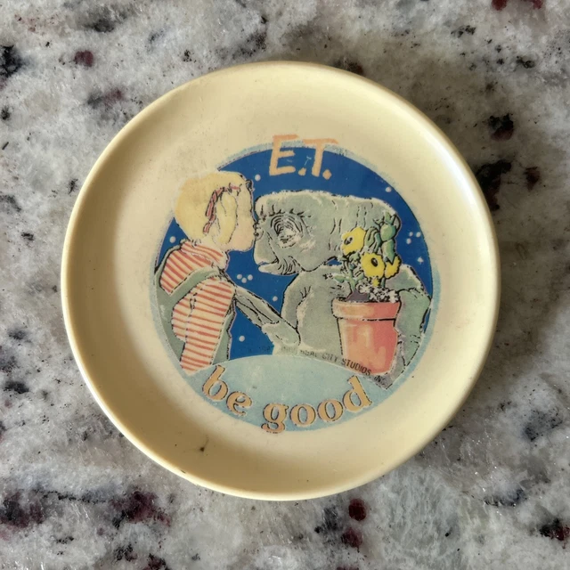 Vintage ET Small Plate Chilton Toys Plastic Phone Home Be Good