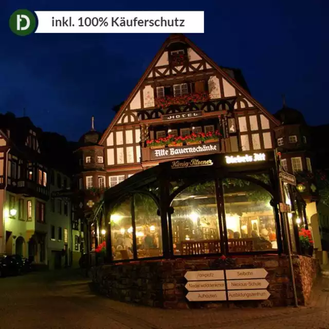 6 Tage Urlaub im Hotel Berg's Alte Bauernschänke in Rüdesheim mit Frühstück