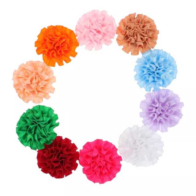 10 Pcs pet collar decoration Christmas Dog Collar Flower Carnation Cloth Flower