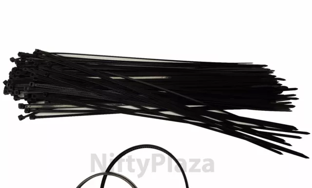 NiftyPlaza 18 Inch Cable Ties - 100 Nylon Zip Ties 75 lbs UV Weather Resistant 3