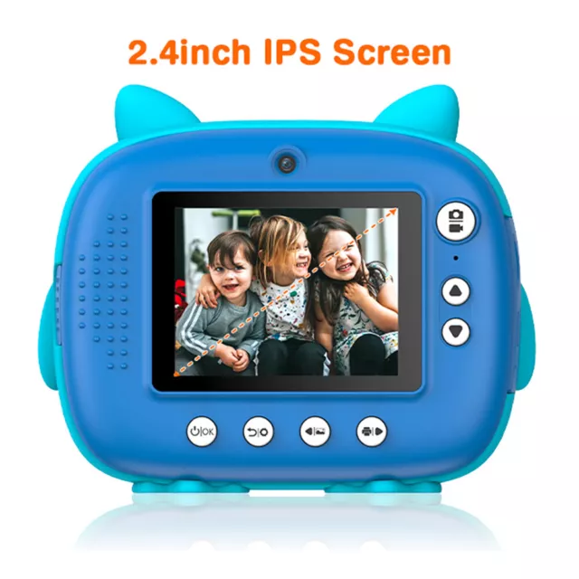 1080P Niños Cámara Inmediata 12MP Niños Cámara Digital 2.4 pulgadas 54rt D9Y8 2