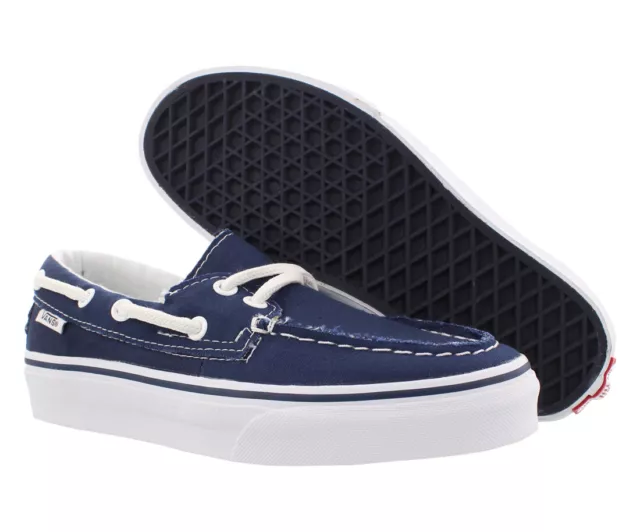 VANS NUEVOS ZAPATO Del Barco Lona Azul Marino Blanco Unisex