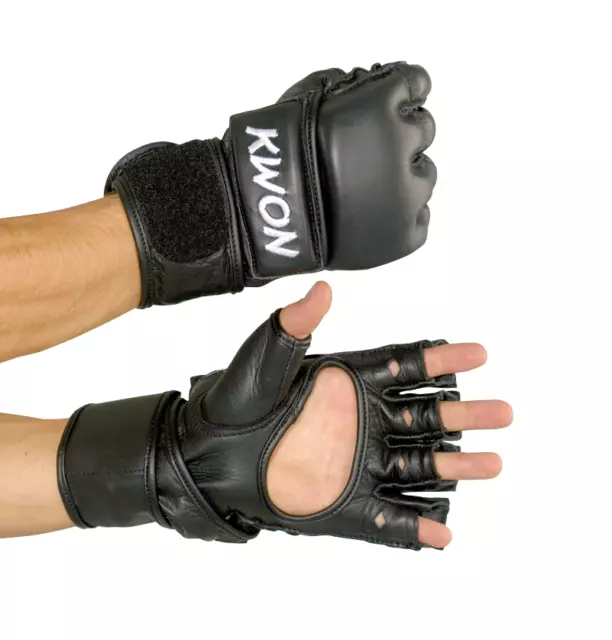 Handschuhe Ultimate Glove von Kwon, Leder. Freefight, MMA, Gerätetraining, Wing
