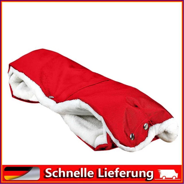 Guantes calentadores de cochecito manguito de mano impermeable cochecito accesorio rojo-96898.0