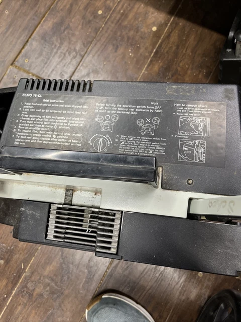 Elmo 16-CL Optical Film Projector - Turns on - Lights up - Made in Japan.