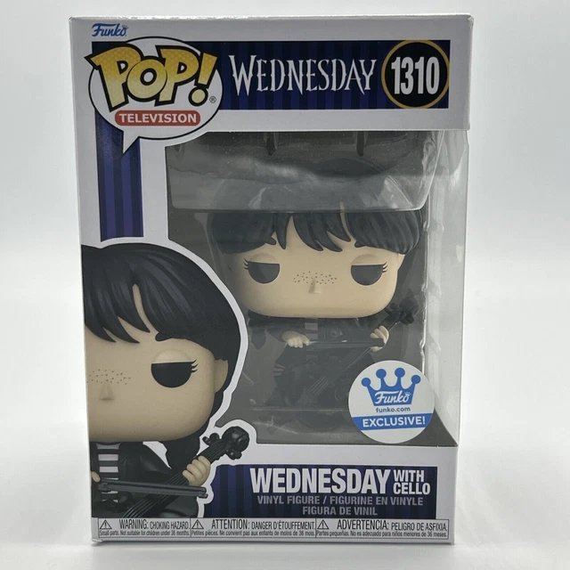 Funko Pop 1310# Wednesday with Cello Exclusive Vinyl Action Figures W/Protector 2