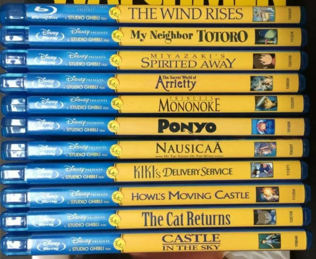 STUDIO GHIBLI - The Cat Returns - Ponyo - Arrietty - Totoro (Disney Blu