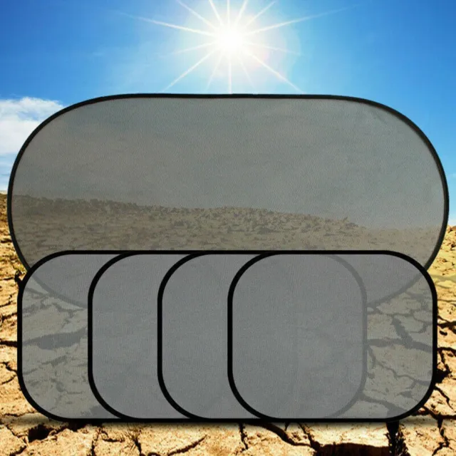 Griglia di protezione solare finestra posteriore rete ombra laterale ombrellone 5 pezzi