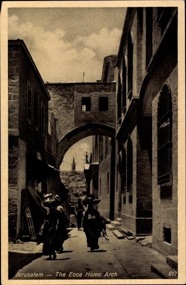 Ak Jerusalem Israel, Ecce homo bogen - 3851261