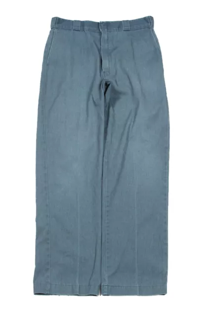 Vintage Dickies Pantalones Chinos Hecho En Ee.uu. W34 L34 Descolorido Lavado