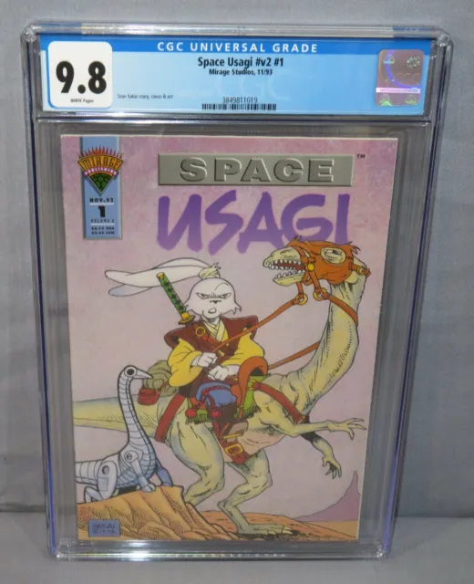 SPACE USAGI YOJIMBO v2 #1 (Stan Sakai) CGC 9.8 NM/MT White Pages Mirage 1993