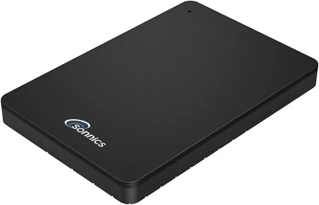Sonnics 500GB Black External Portable Hard drive USB 3.0 Compatible with Window 2