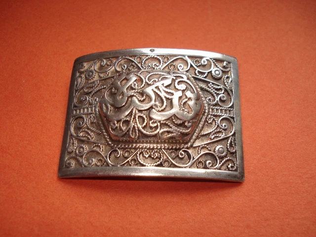 BROCHE  Orientale Ancienne en ARGENT 2