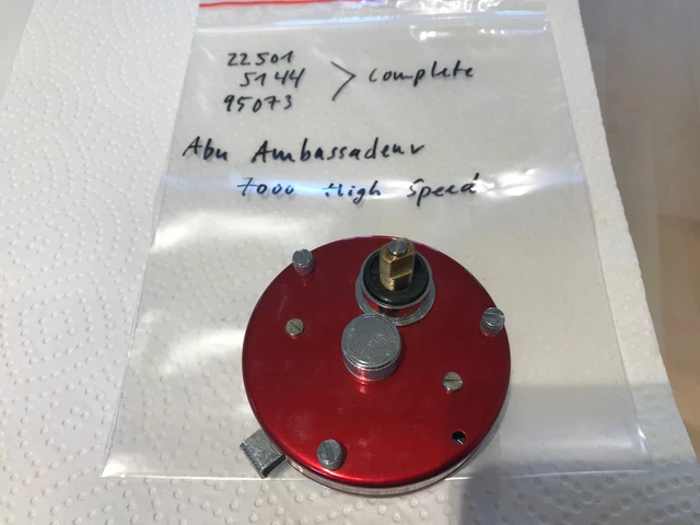 ABU AMBASSADEUR 7000 High Speed part: 22501 5144 ++ sideplate left side ...