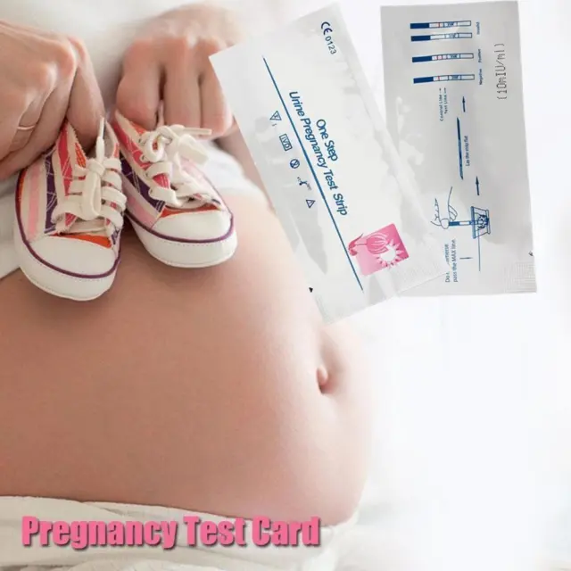 1-100 piezas tiras reactivas de embarazo temprano HCG orina midstream kits paso