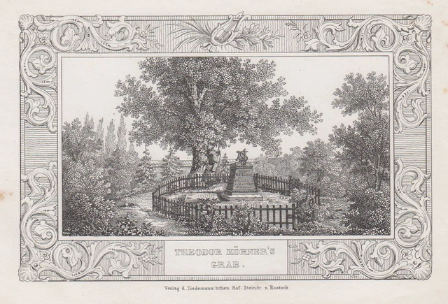 Wöbbelin Original Litografía Tiedemann 1845