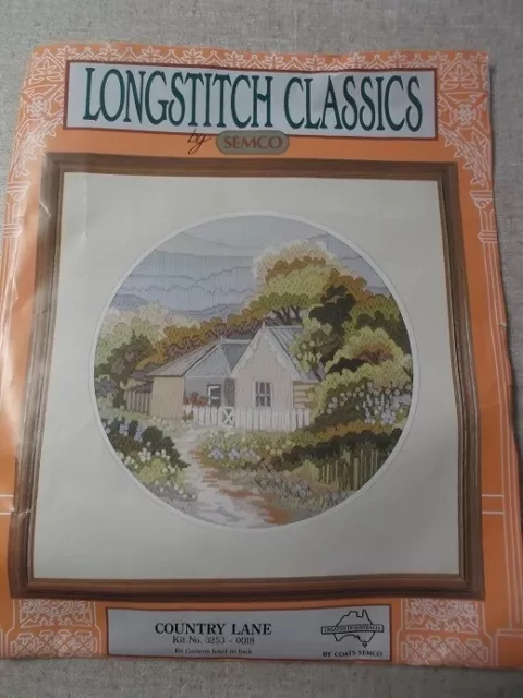 New (Unworked) Semco Longstitch Kit. Country Lane