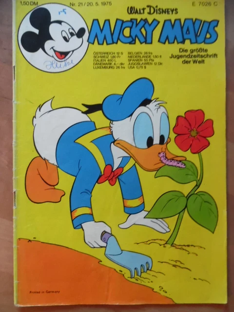 MICKY MAUS Nr. 21 - 20.5. 1975 Walt Disney Comic