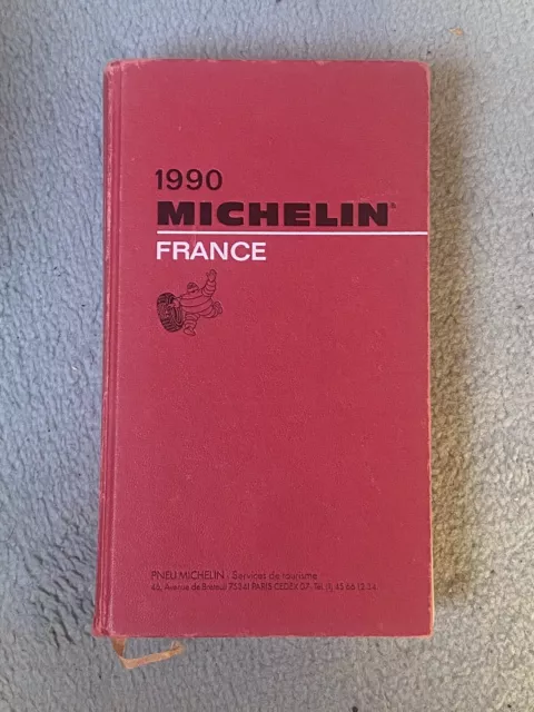 Guide rouge MICHELIN 1990 France