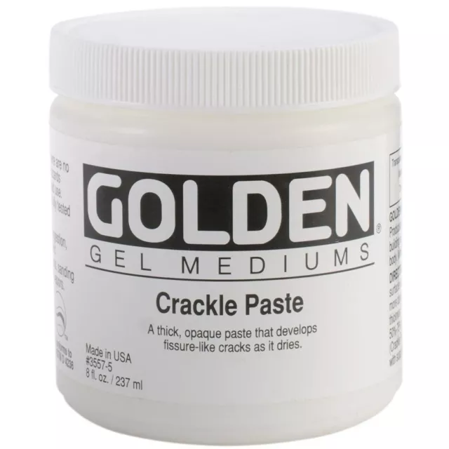 GOLDEN ACRYLIC : Crackle Paste : 236ml : 473ml : 946ml