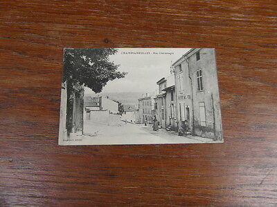 CPA CARTE POSTALE ANCIENNE Postcard : CHAMPIGNEULLES 54 RUE CHARLEMAGNE