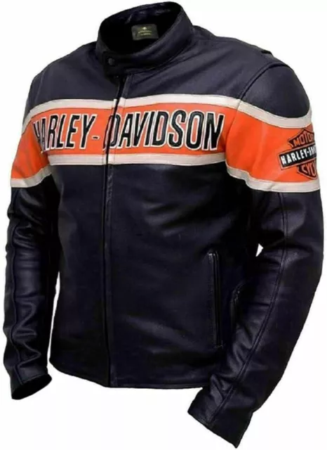 Men's Harley Davidson Men's Motorcycle Leather Biker Jacket