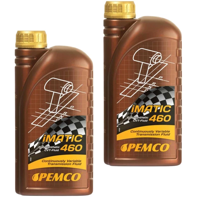 2x PEMCO 1 Litre Imatic 460 Cvt-Fluid Huile de Transmission Automatique