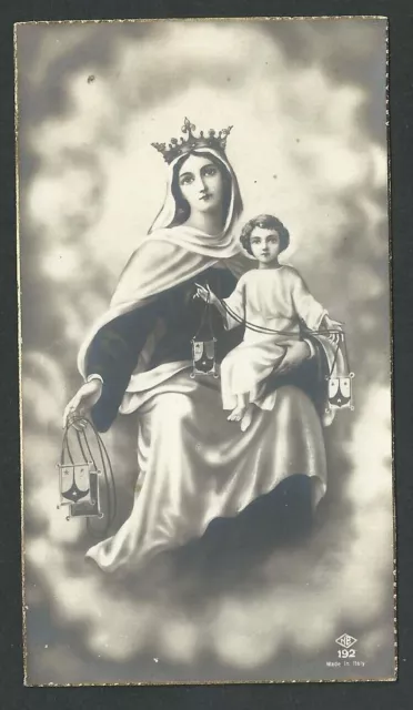 santino antico  de la Madonna del Carmine image pieuse holy card estampa