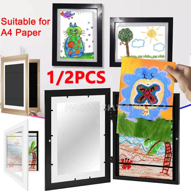 Kids Art Frames Front Opening Changeable Picture Display.Projects Crafts Photo-
