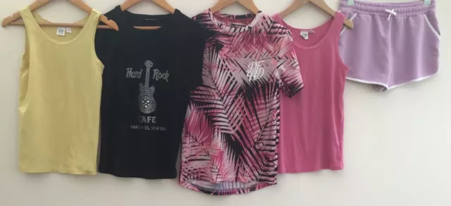 Girls Bundle Of Clothes Age 8-9 Gap Primark DFND