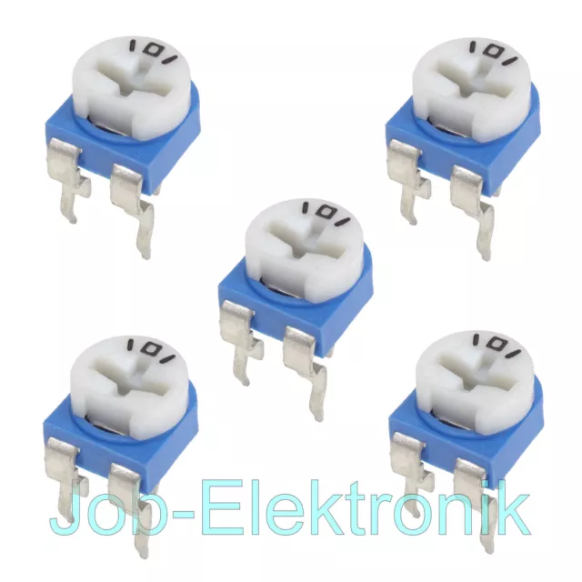 5 pièces tondeuse 0,1 W régulateur couché fermé potentiomètre Poti Trimpoti