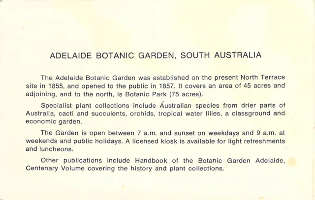 M1870 Australia SA Adelaide Botanic Garden View Folder