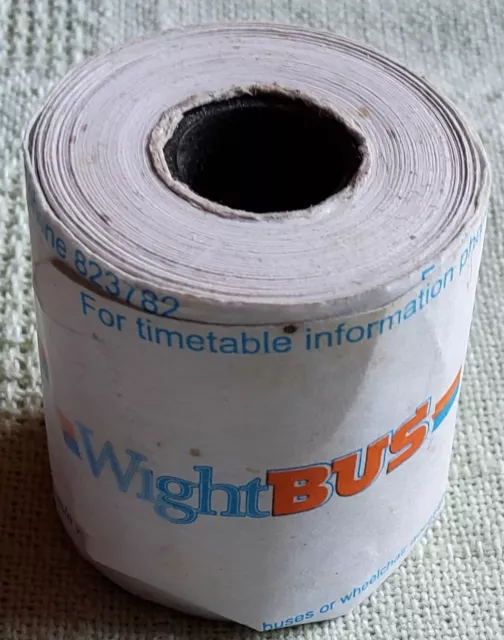 Wightbus Isle of Wight Small Part of Wayfarer 3 Bus Ticket Machine Paper Roll