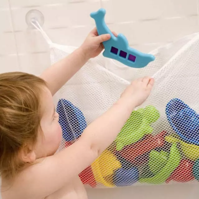 Large Kids Baby Bath Toy Tidy Organiser Mesh Net Storage Bag  Bathroom