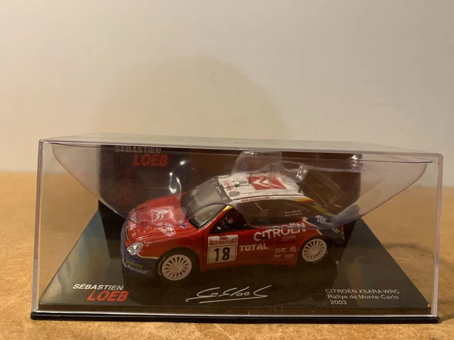 Voiture De Rallye Collector 1/43 : Sébastien Loeb Sur Citroën Xsara WRC 2003, En Boîte !