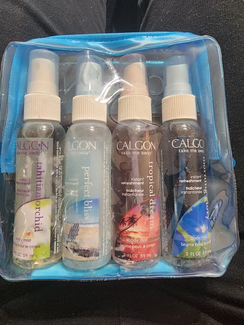 Calgon Take Me Away Spa Travel Set Spa 4 CT 2 OZ EA Morning Glory, Tropical Look
