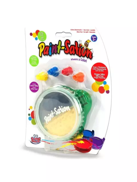 Grandi Giochi GG01601 Paint Station with Finger Stamps, Assorted Colours, Multic