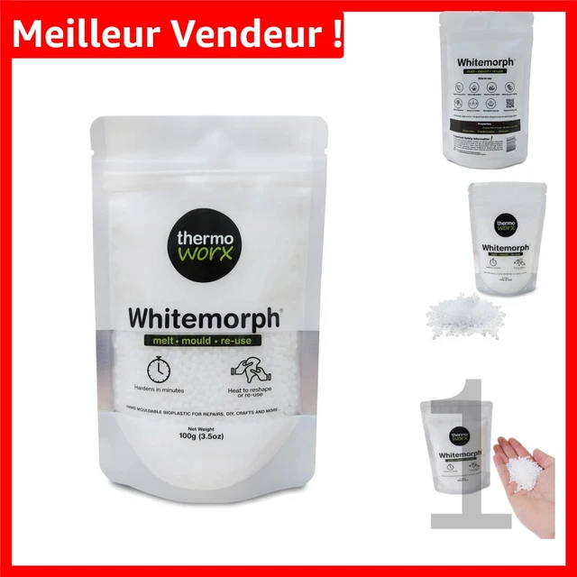 Thermoworx Whitemorph 250 G Bioplastique Malléable à La Main