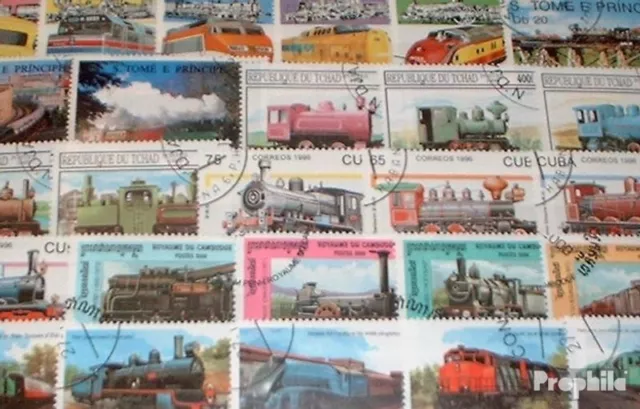 Motives 1.000 different Railway stamps