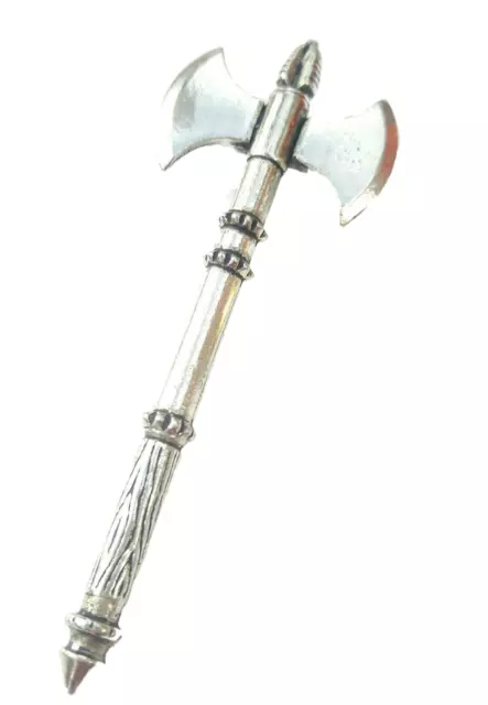 Viking Batalla Hacha De Hecho a Mano De Peltre Inglés En GB Pin de Solapa (d3)