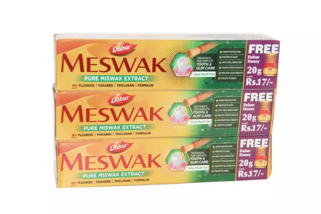 5 X Dabur Meswak toothpaste 200g wholesale pack 200g