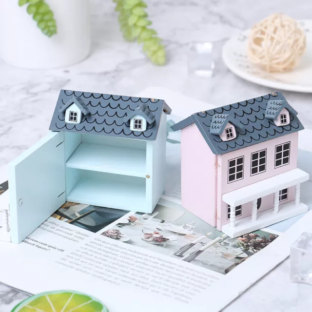 1:12 Dollhouse Miniature Wooden Little House Model Lovely Villa Doll House  L St
