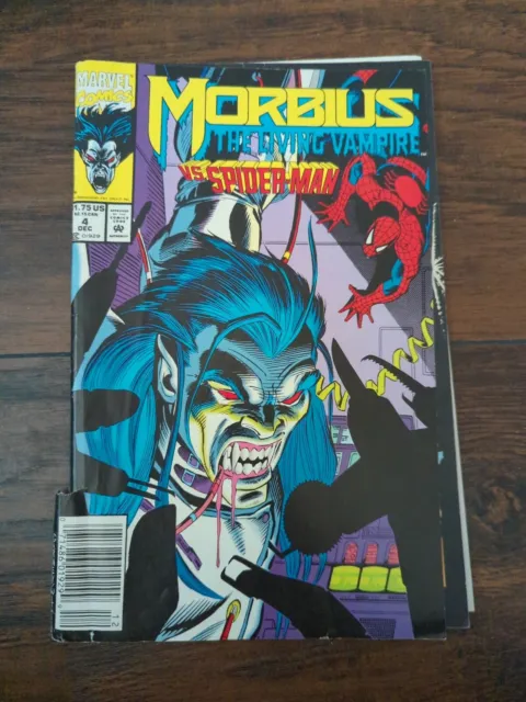 Marvel Comics Morbius The Living Vampire Vs Spider-Man #4 Newsstand