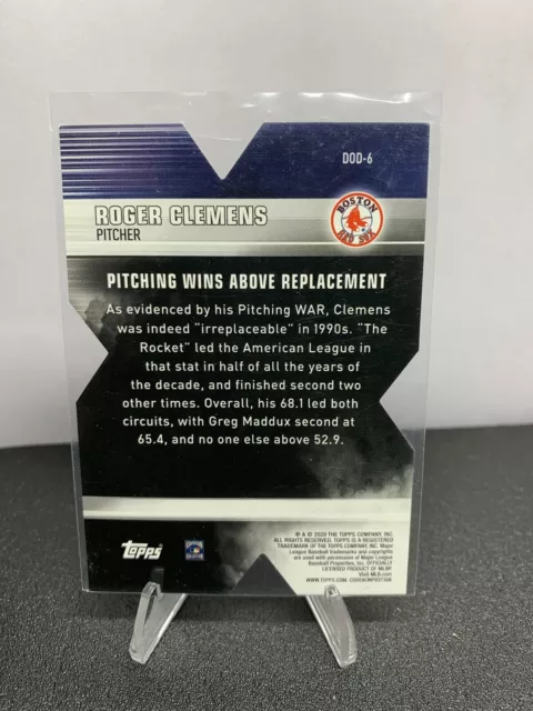 2020 Topps Roger Clemens Decade Of Dominance Die Cut No. DOD-6 2