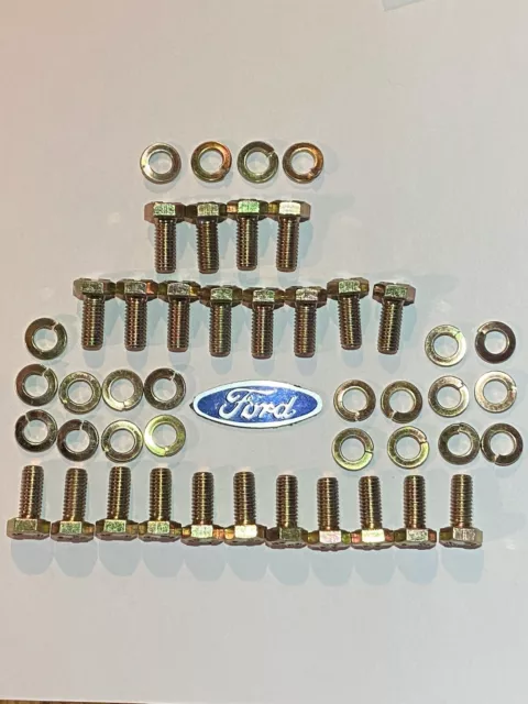 Ford Capri Pinto Sump Steel Bolts, Fit Standard Sump  MK1 MK2 Mk2 Concourse