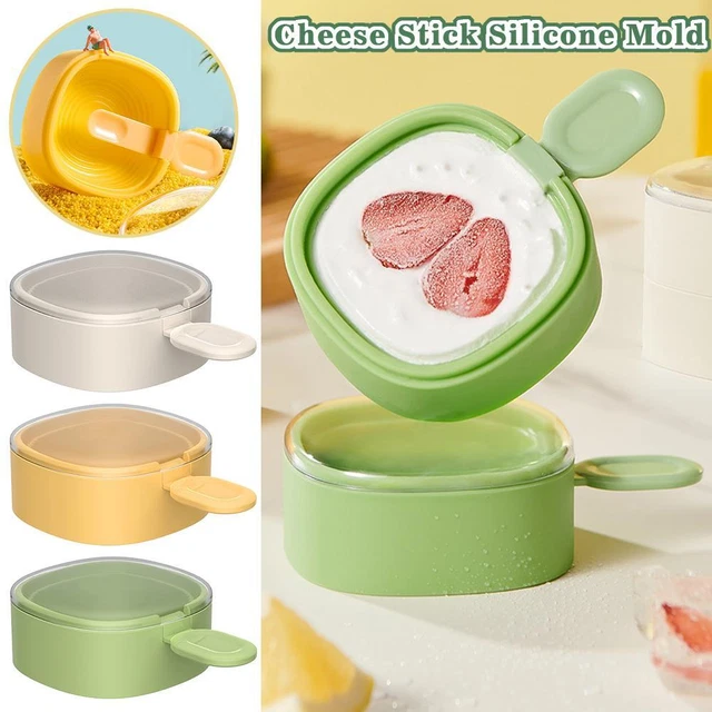 Silicone Ice Cream Mould Popsicle Cheese Stick Dessert Maker Cakesicles Mold K3