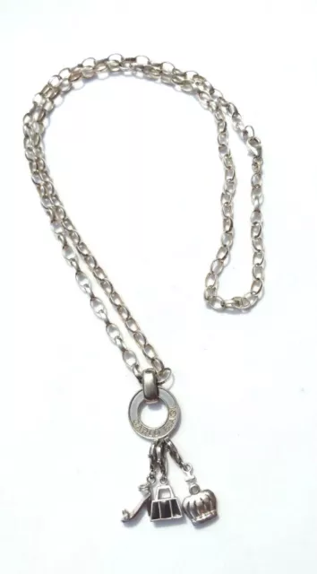 Magnifique Collier Carlo Biagi En Argent 925 Avec Pendentif Bracelet Charm A26