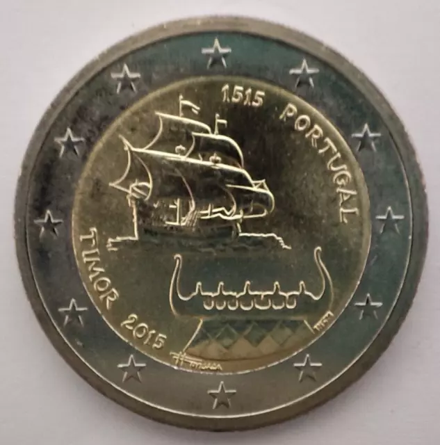 Portugal 2 euro coin 2015 "500 Years of Portugiesisch - Timor" UNC