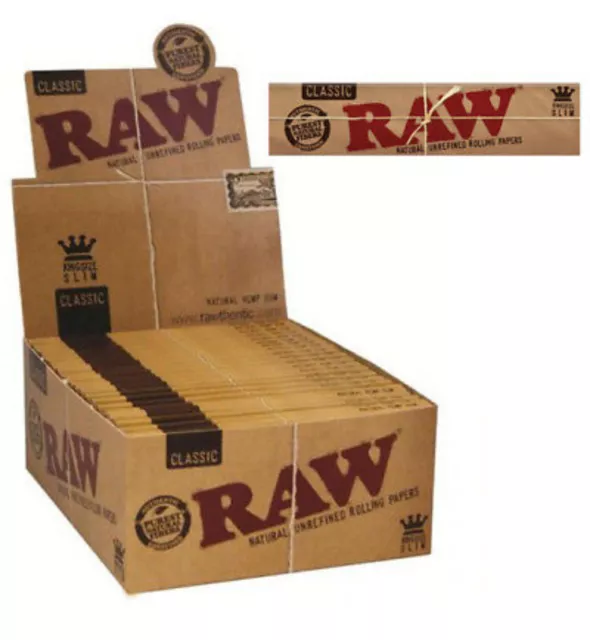 Raw kingsize slim classic 50 booklets